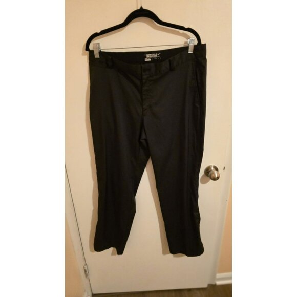 Nike Golf Dri Fit Pants Golf Black Mens 34Wx30L Pockets Preppy Casual Bowling - Picture 1 of 10